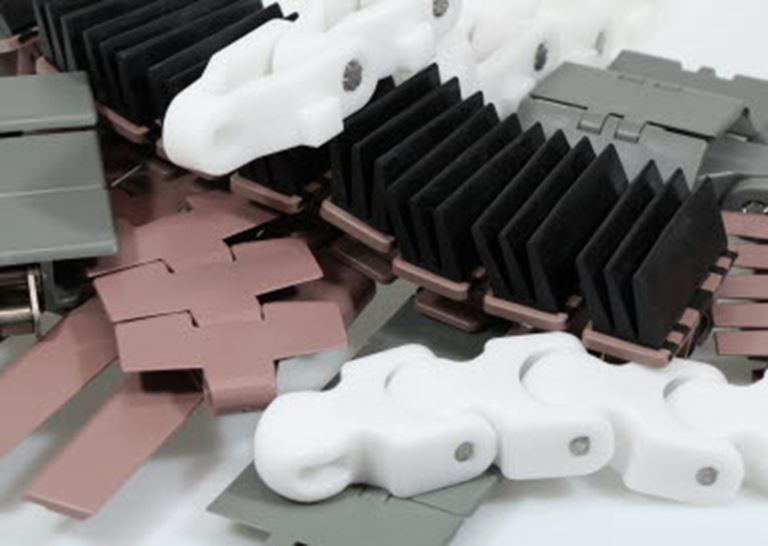 Plastové a oceľové reťaze