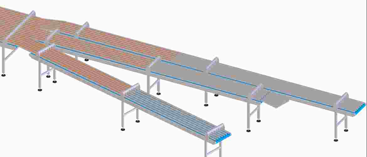 To ensure that the finished product ends up in just the right position for the flow-pack equipment, precise belt grip is essential. Accumulating or pulling fragile products requires either perforated high-grip belts or matt-finish belts to ensure low friction. 