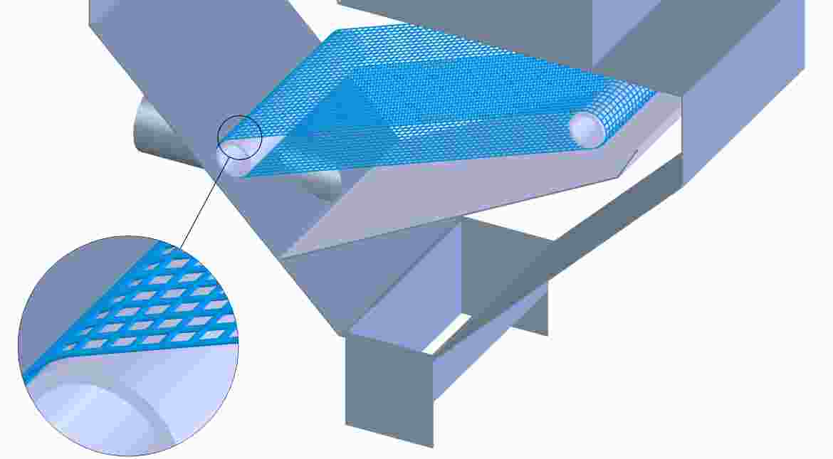 In this step, the lamina is separated from the stem and dust and small foreign particles are filtered out.