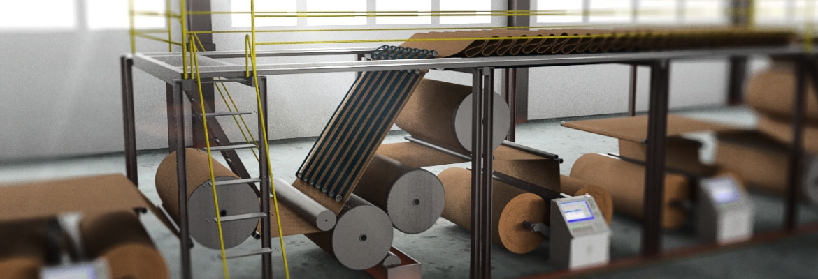 Esta aplicação requer o transporte de papel de face única na ponte e através da ponte, para a posterior colagem e laminação.