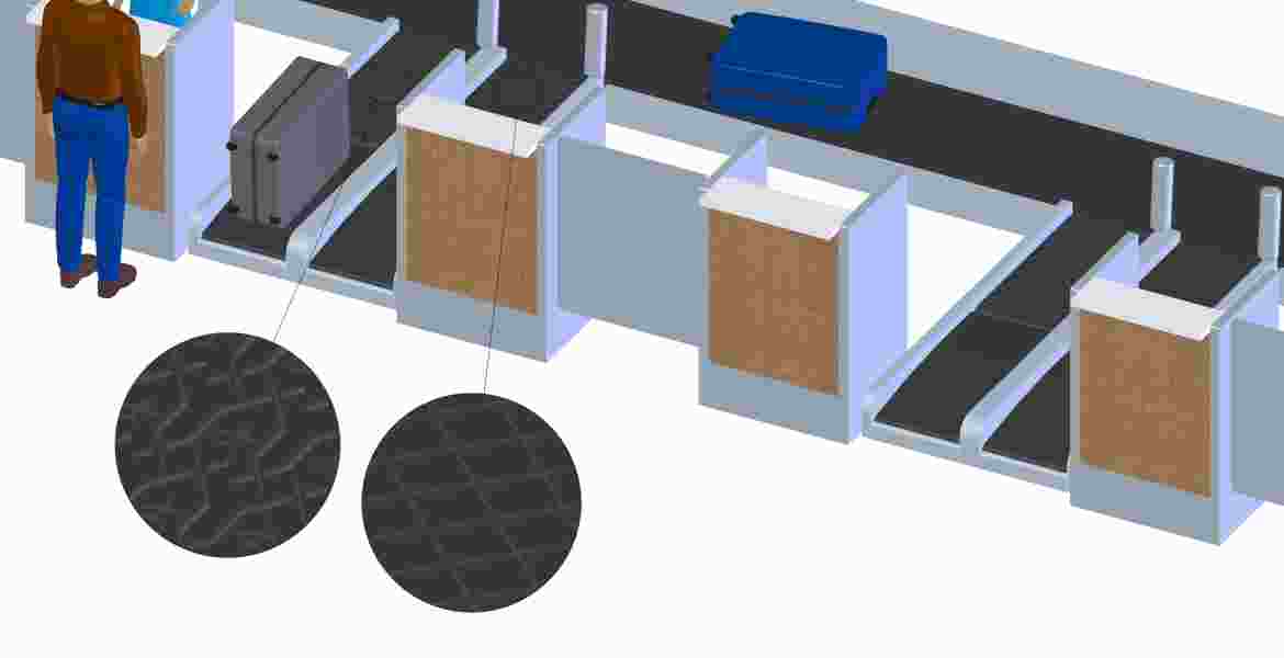 Les bandes pour l&rsquo;enregistrement des bagages d&rsquo;Ammeraal Beltech sont utilis&eacute;es dans les zones de d&eacute;part des a&eacute;roports du monde entier. Les syst&egrave;mes d&rsquo;enregistrement et de pesage n&eacute;cessitent des propri&eacute;t&eacute;s sp&eacute;ciales. Nos bandes ont des profil&eacute;s sp&eacute;cialement adapt&eacute;s au transport de valises &agrave; roulettes.