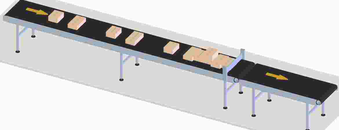 The stage of the operation where parcels are accumulated (collected) to ensure a constant flow into the induction stage.