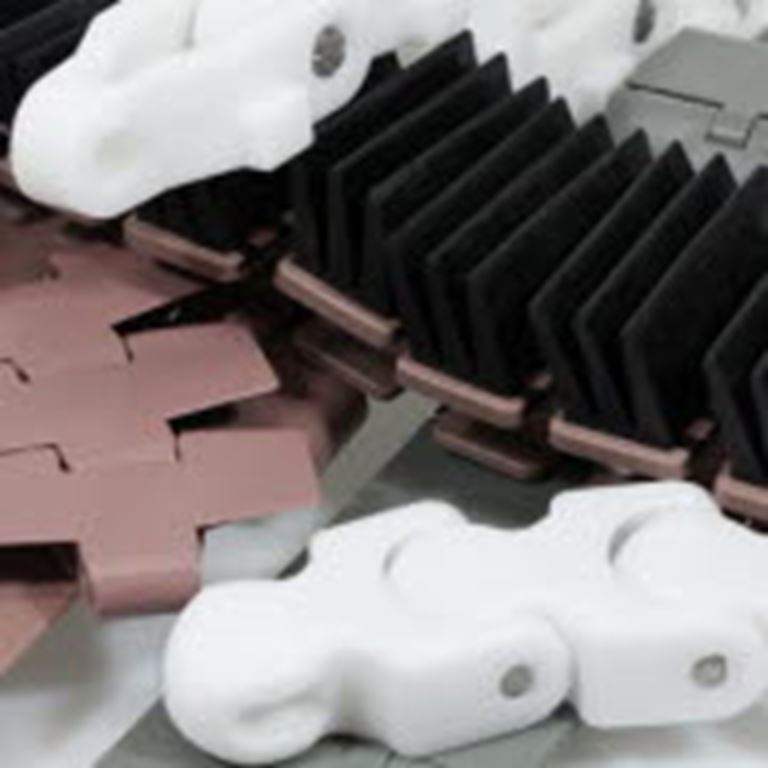 Plastové a oceľové reťaze uni