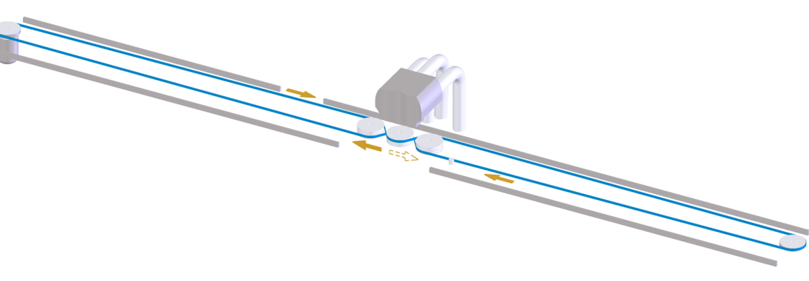 For cleaning Open end, Ring-spinning, Twister, Winder and Flyer machines pneumatically. Travel cleaners dramatically minimise manual cleaning work. Flat belts move the machine forward and backward and drive also the vacuum cleaner.