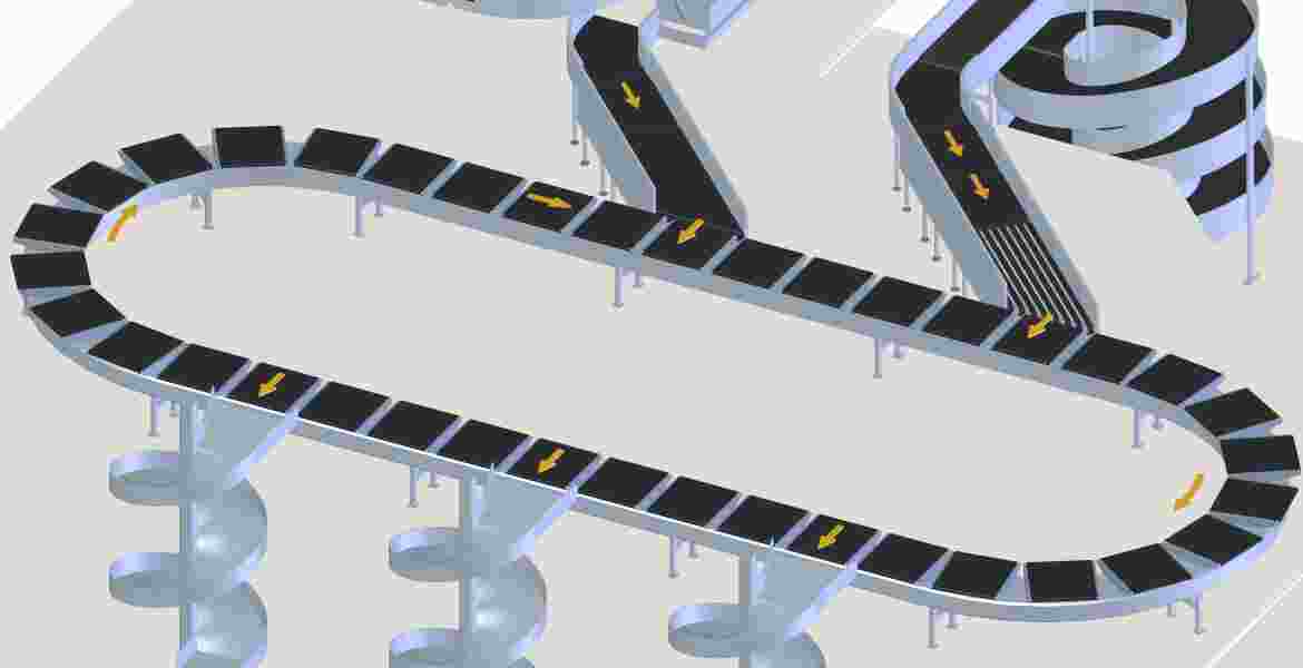 La selección de equipajes implica transportadores a alta velocidad equipados con bandas selectores transversales y bandejas basculantes para minimizar los tiempo de transferencia.